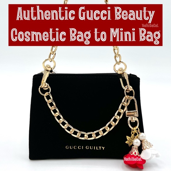 🆕 Gucci Guilty Cosmetic Pouch to Wristlet or Mini Bag Purse, New Handbag